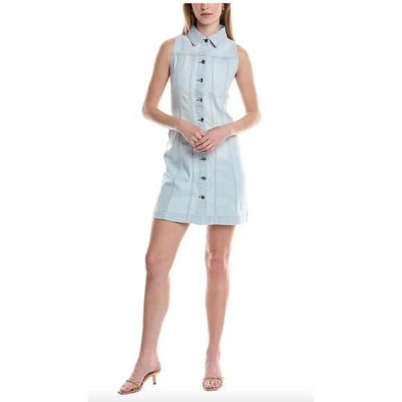 DL1961 Payton Button Front Denim Button Down Mini Dress XS - Picture 2 of 7